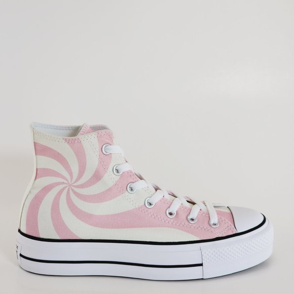 Converse CTAS Hi Lift Sunrise Pink Canvas Women's Platform Sneakers A10008C NWT - Picture 2 of 6
